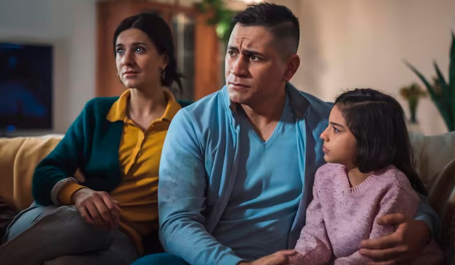 Worried immigrant parents at home